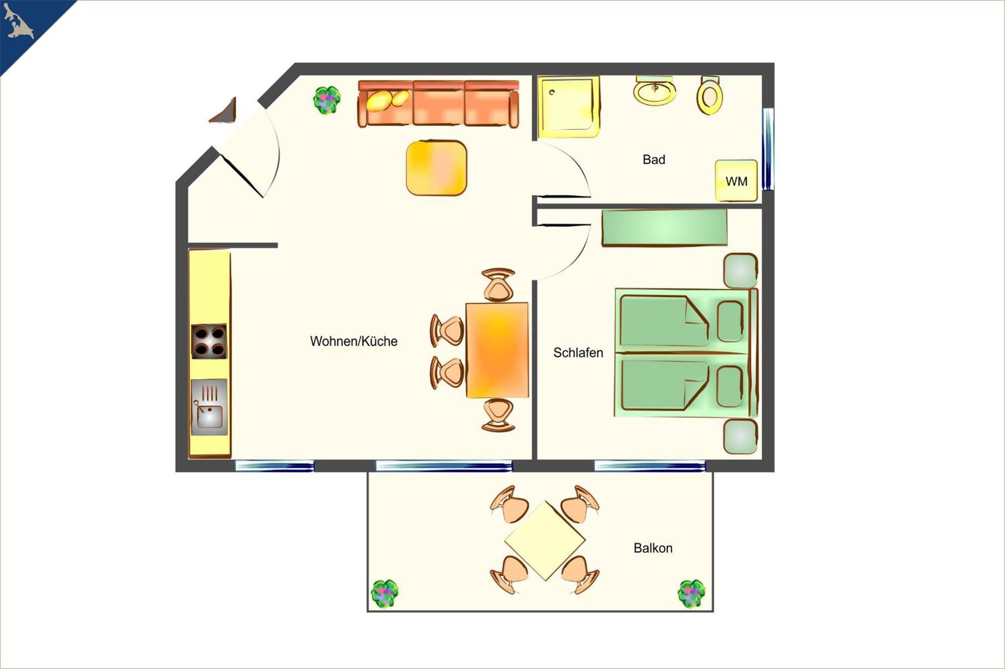 Ueckeritz Ferienwohnung Sonnenblick Kültér fotó